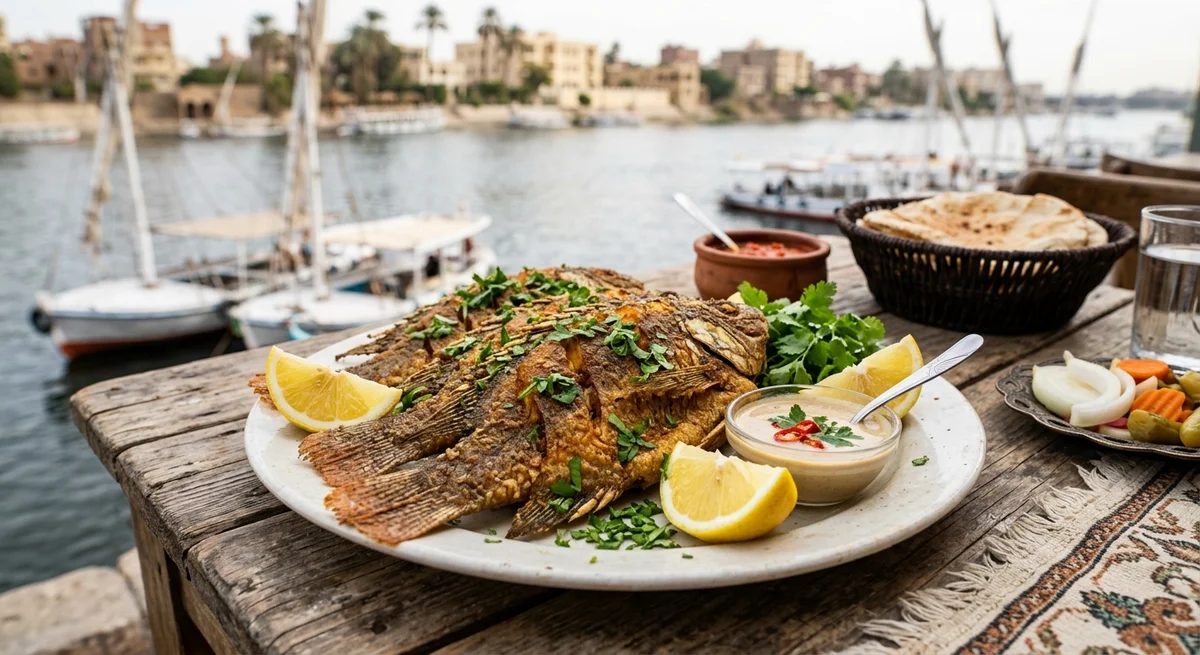السمك المقلي المصري