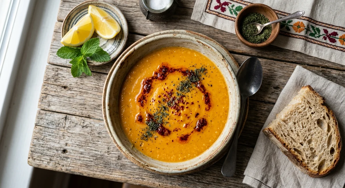 شوربة العدس التركية