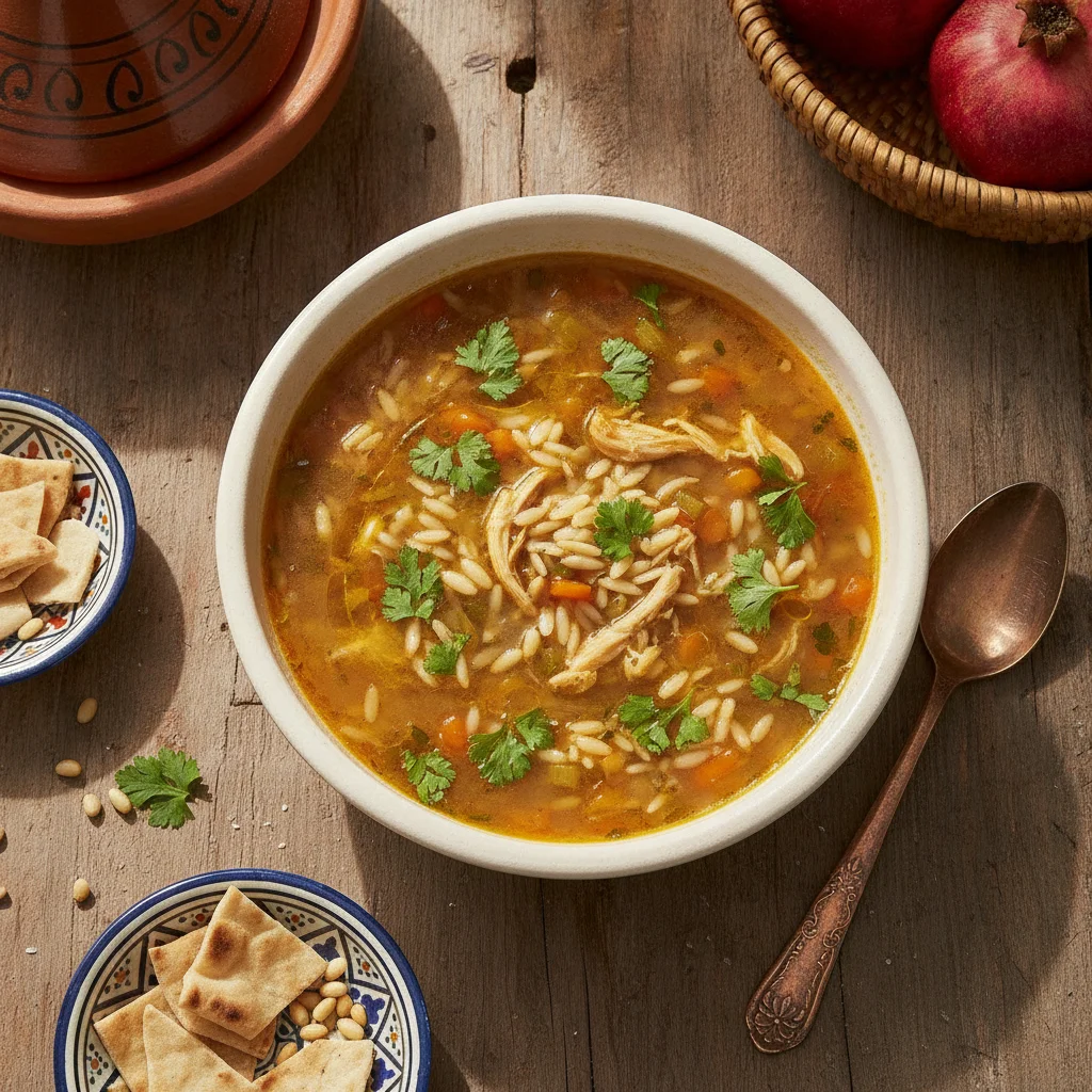 شوربة لسان العصفور المصرية
