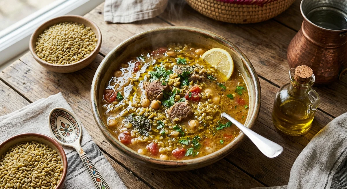 شوربة الفريك الليبية